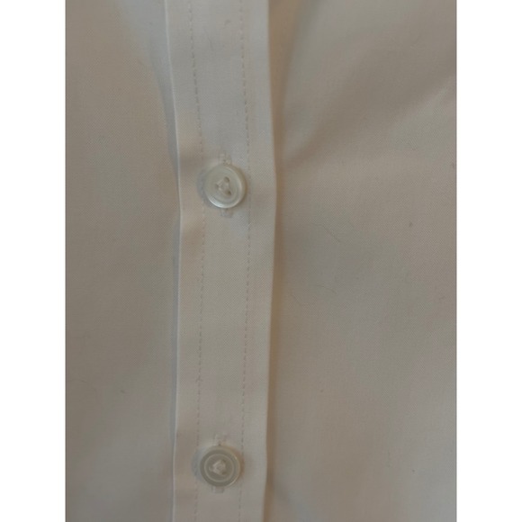 Chicos Womens White Non Iron 3/4 Sleeve Button Front Shirt Size M - Picture 2 of 6